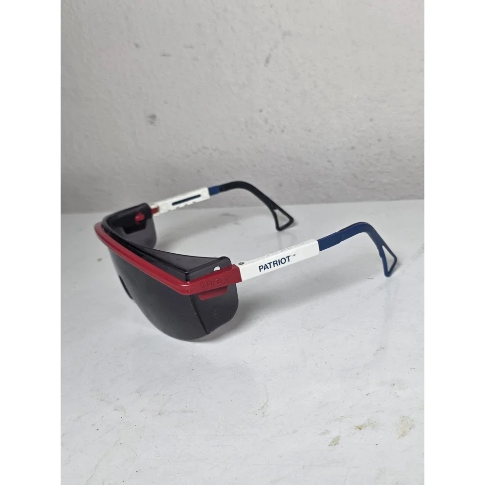 UVEX Astrospec 3000 Z87 Made In USA Patriot Frame Dark Lens Safety Glasses
